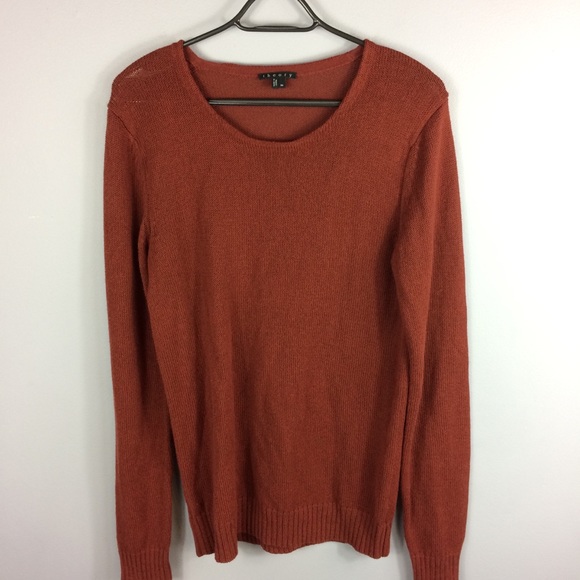 Theory Sweaters - Theory Burgundy Long Sleeve Knit Sweater XS